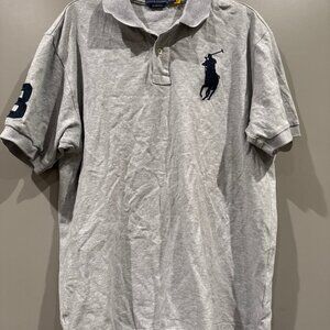 Polo Ralph Lauren Men's Big Pony Custom Slim Fit Mesh Polo Andover XXL